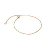 Colourful Sphere Chain Anklet (Gold)