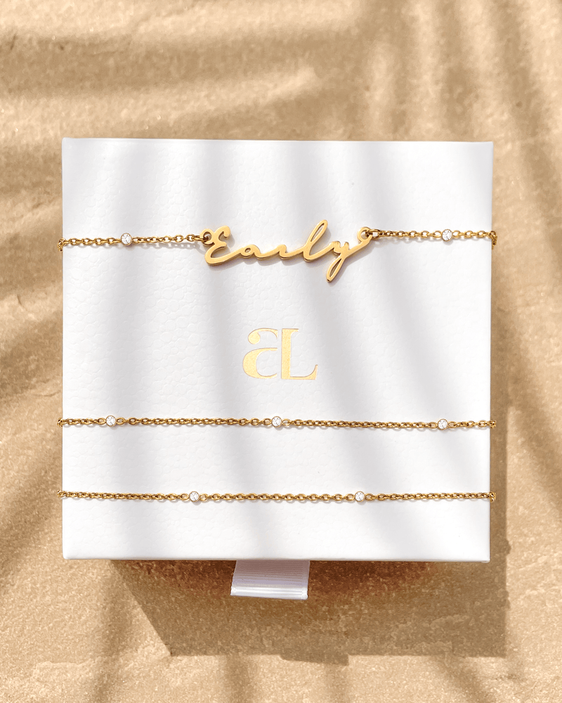 Crystal Custom Body Chain (Gold)