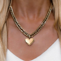 Curb Chain Necklace 18 in (Champagne)