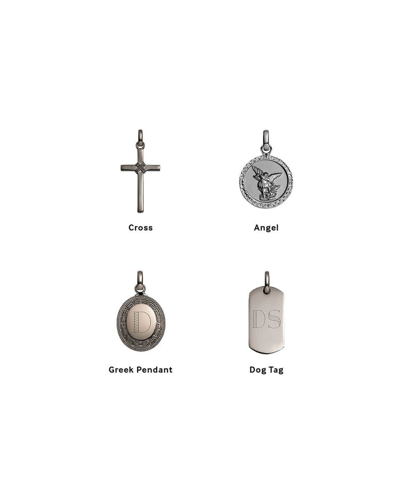 Curb Chain Necklace 20 in (Gun Silver)