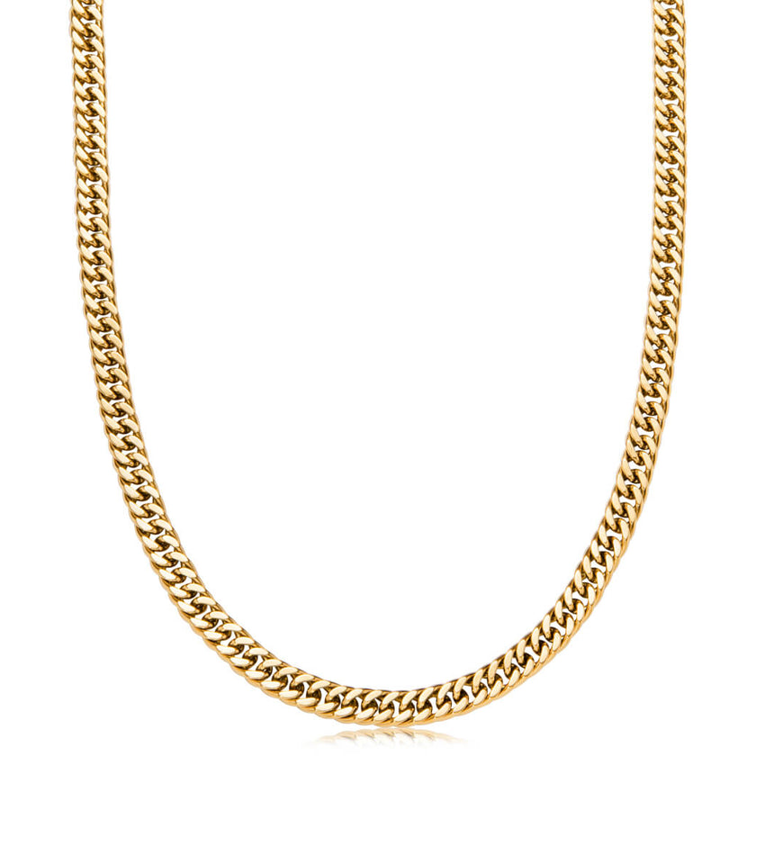 Curb Chain Necklace (Gold)