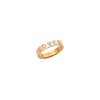 Product image of gold ring with enamel lettering