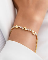 Custom Tennis Name Set (Gold)