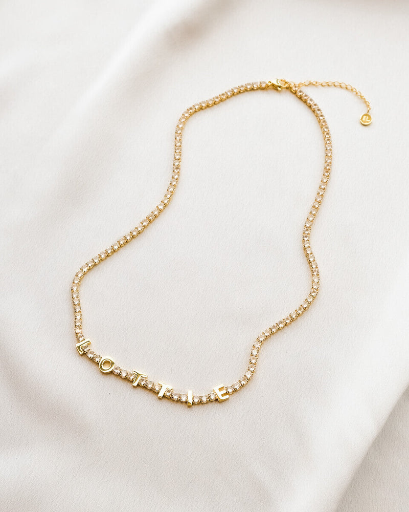 Custom Tennis Name Set (Gold)