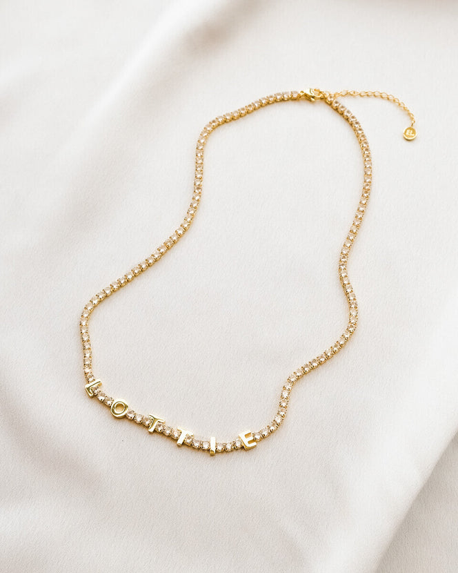 Custom Tennis Name Set (Gold)