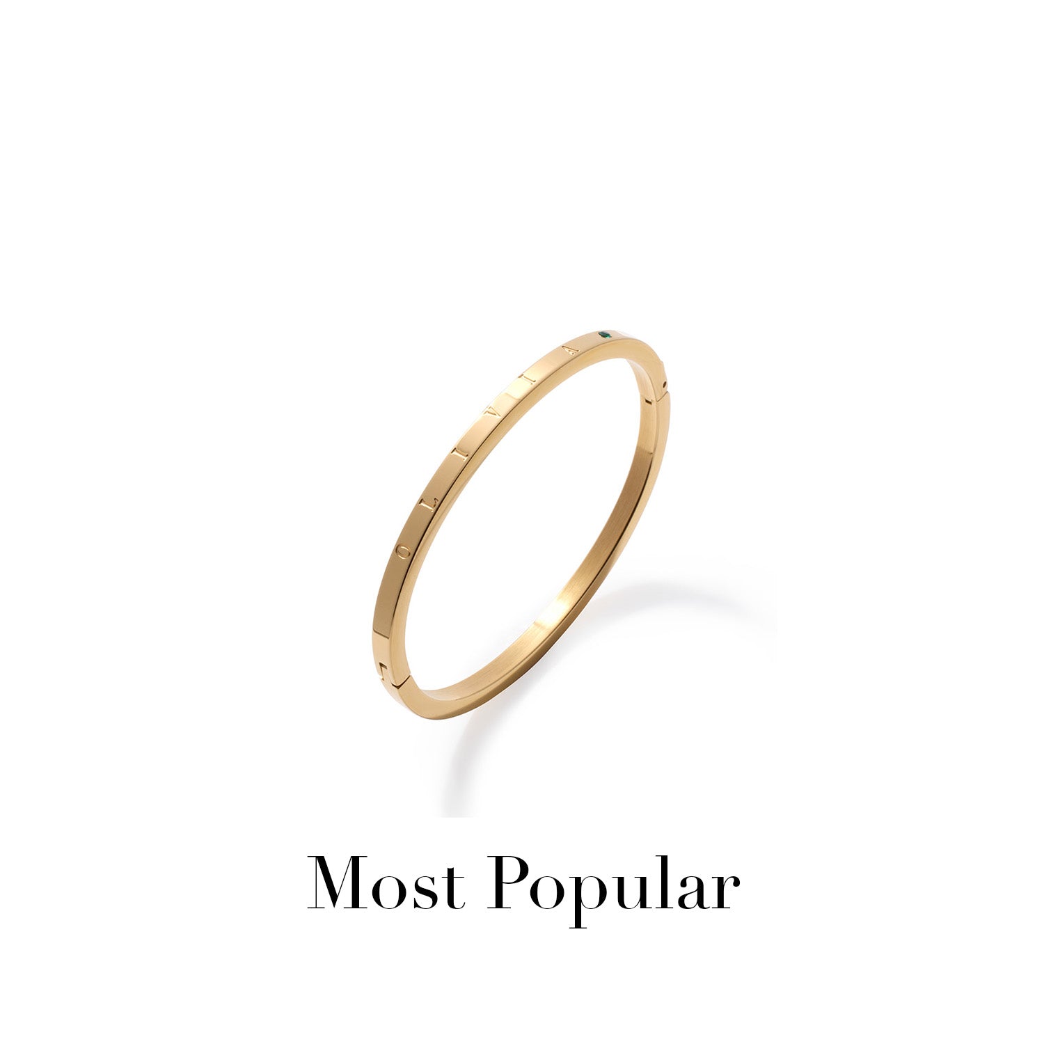 Custom Stamped Name Bangle
