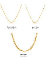 Editorial Date Necklace (Gold)