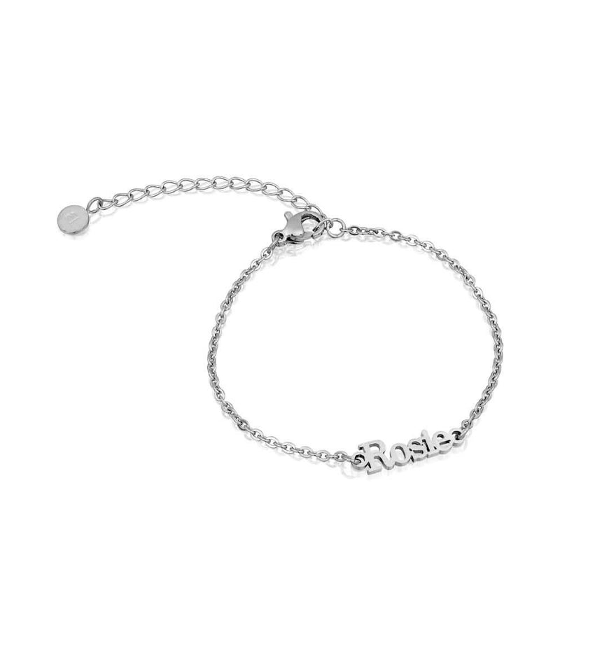 Editorial Name Bracelet (Silver)