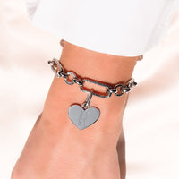 Figaro Chain Bracelet (Silver)
