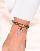 Figaro & Snake Chain Bracelet Bundle (Silver)