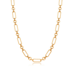 Figaro Chain Necklace (Gold)