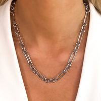 Figaro Chain Necklace (Silver)
