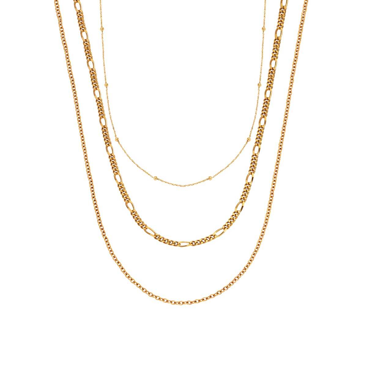 Fine Chain Layered Set (Gold) – Abbott Lyon