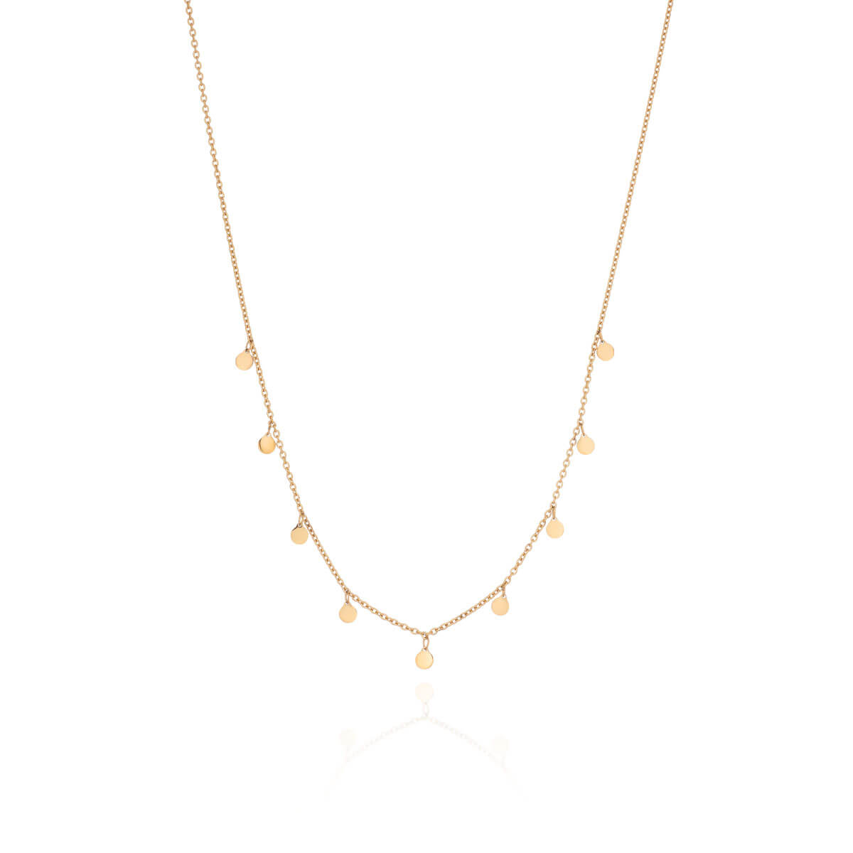 Hanging Disc Necklace (Gold) – Abbott Lyon