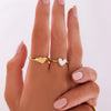 Heart Moonstone Ring (Gold)