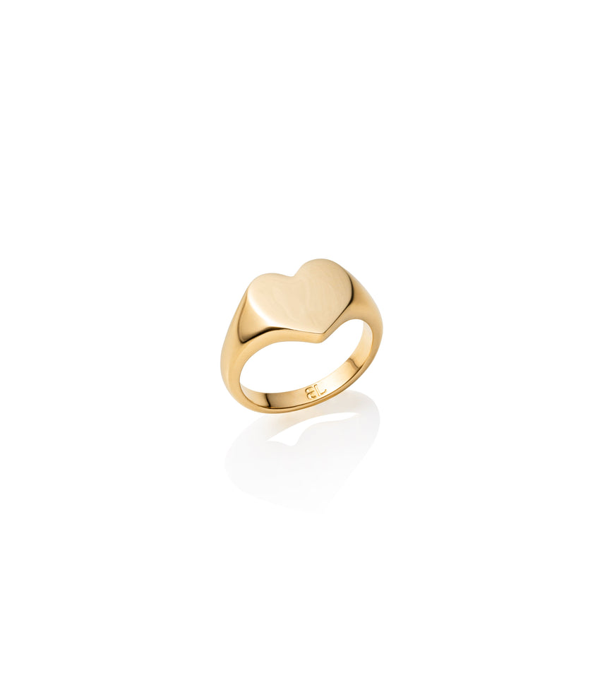 Heart Signet Ring (Gold)