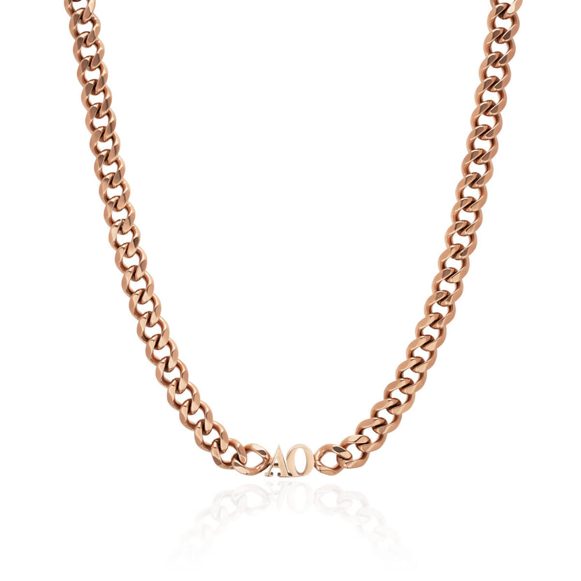 Initial Choker (Rose Gold)