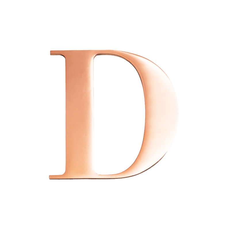 Large Metal Letters - Silver