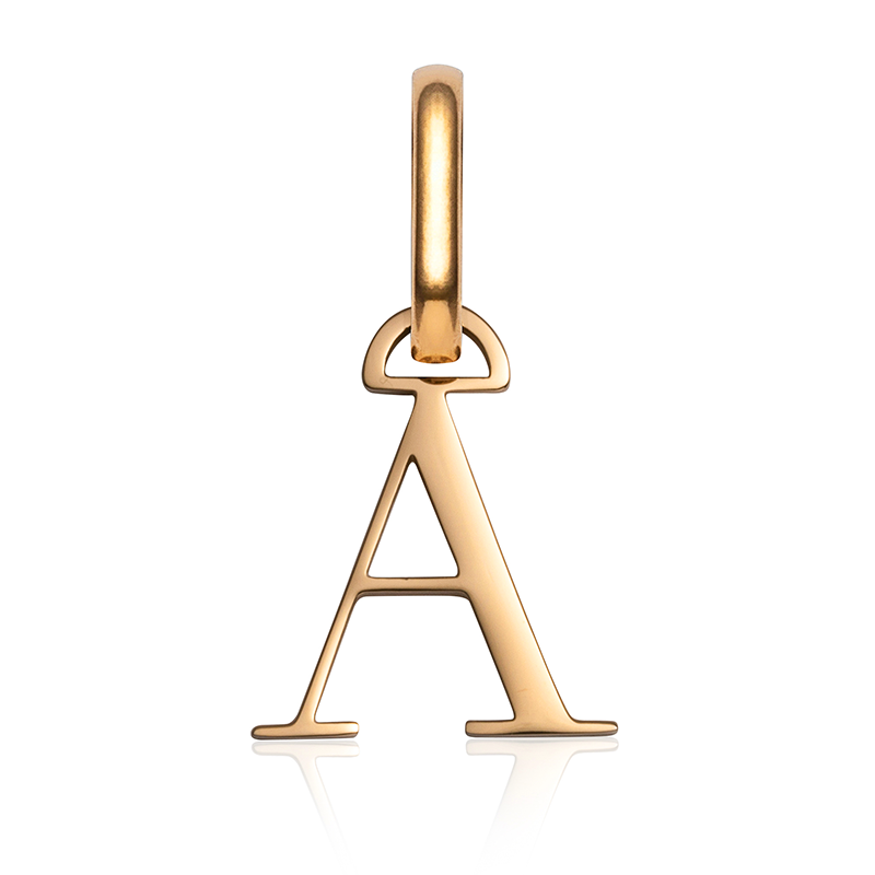 abbott lyon letter pendant gold