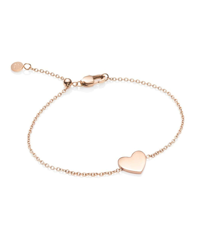 Little Luxe Heart Bracelet (Rose Gold)