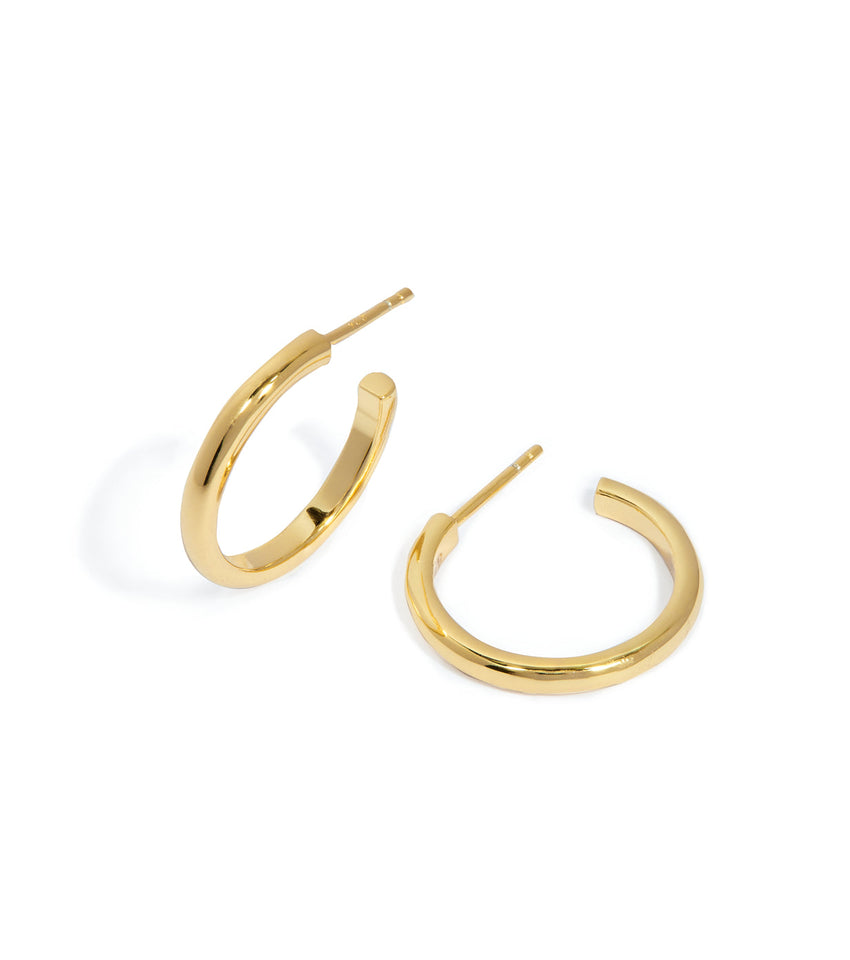 Luxe Classic Hoop Earrings (Gold)