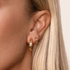 Luxe Curb Chain Hoop Ear Bundle (Gold)