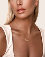 Sterling Silver Curb Chain Hoops (Gold)