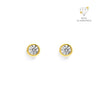 Luxe Diamond Stud Earrings (Gold)