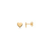 Luxe Heart Stud Earrings (Gold)