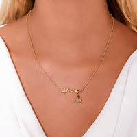 Sterling Silver Signature Name Necklace (Gold)
