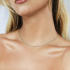 Luxe Twisted Chain Necklace (Silver)