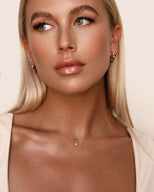 Sterling Silver Twisted Hoops (Gold)