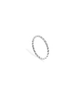 Sterling Silver Twisted Ring (Silver)