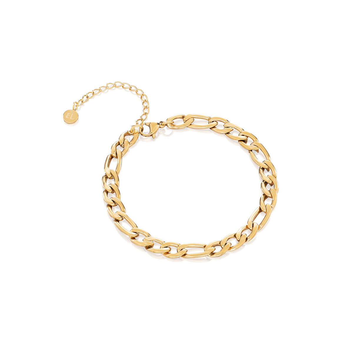 Medium Figaro Chain Bracelet (Gold) – Abbott Lyon