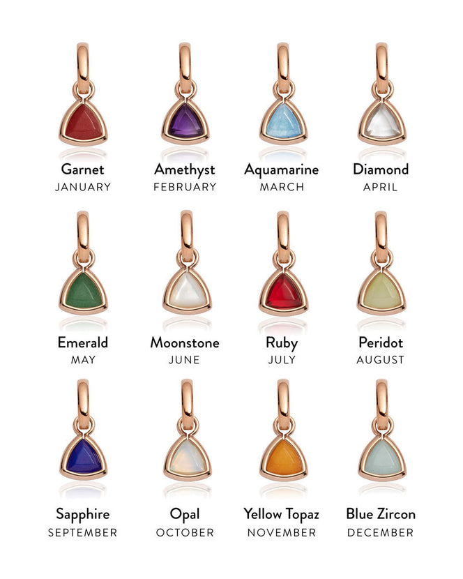 Mini Letter Sphere Chain Necklace (Rose Gold)