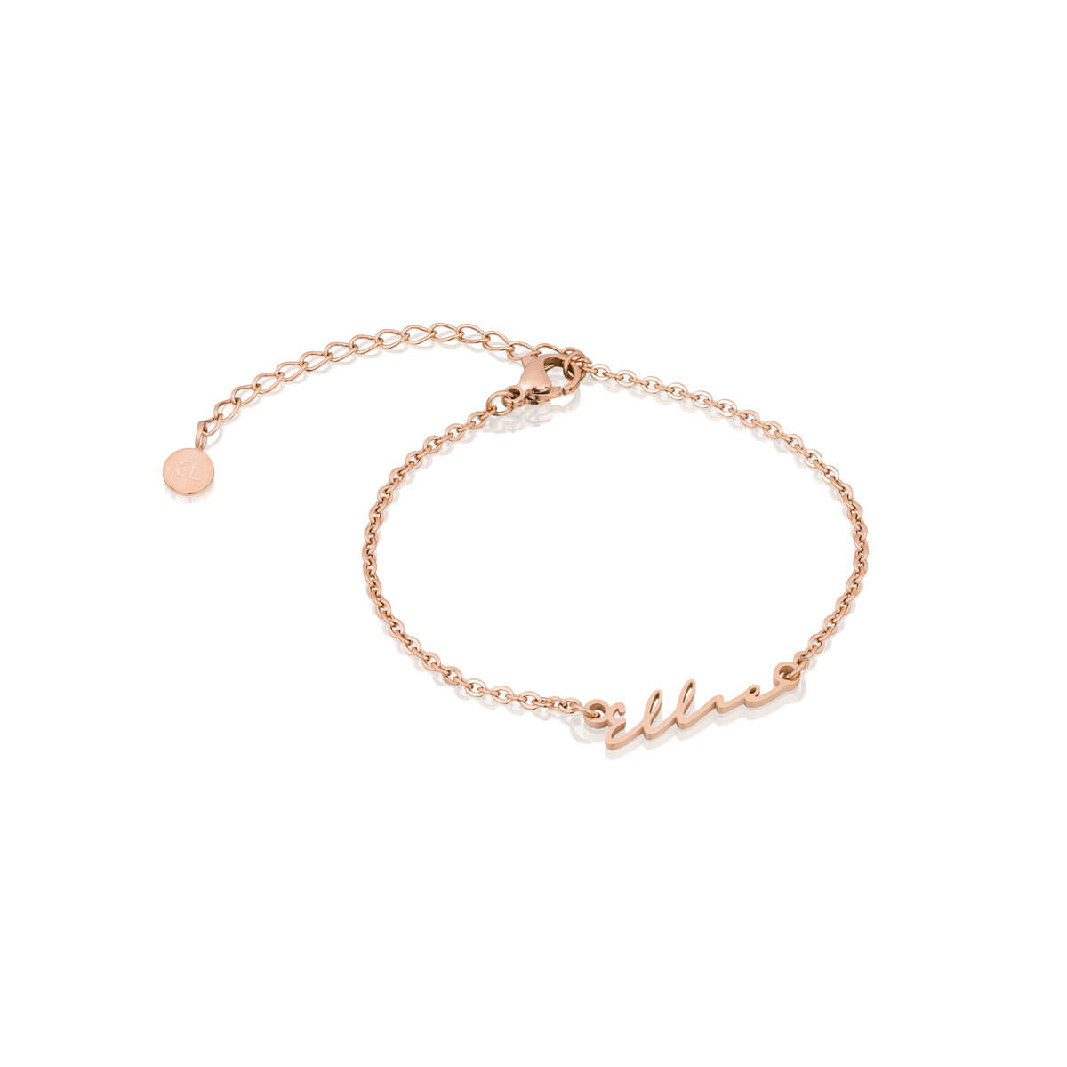 Mini Signature Name Bracelet (Rose Gold) – Abbott Lyon