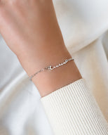 Mini Signature Name Bracelet (Silver)