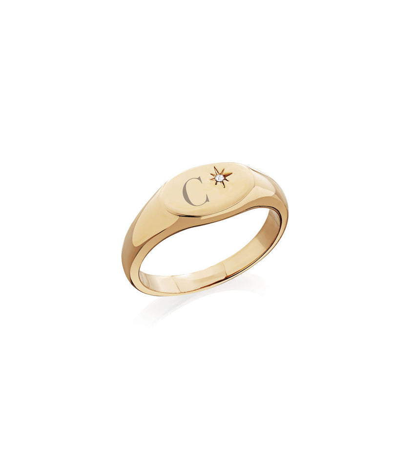 Oval Signet Ring (Gold)