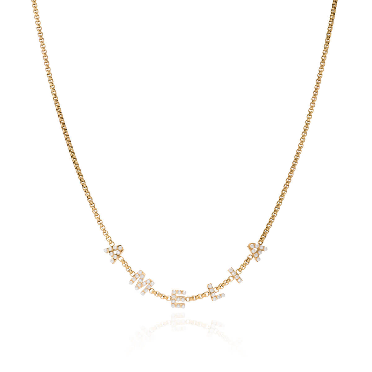 Pearl Custom Name Necklace