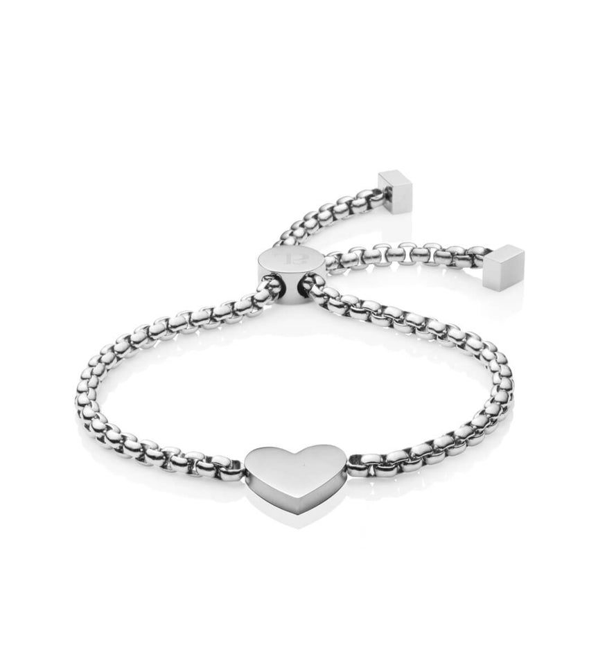 Personalise Heart Bracelet (Silver)