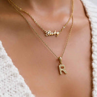 Script Name Necklace (Gold)