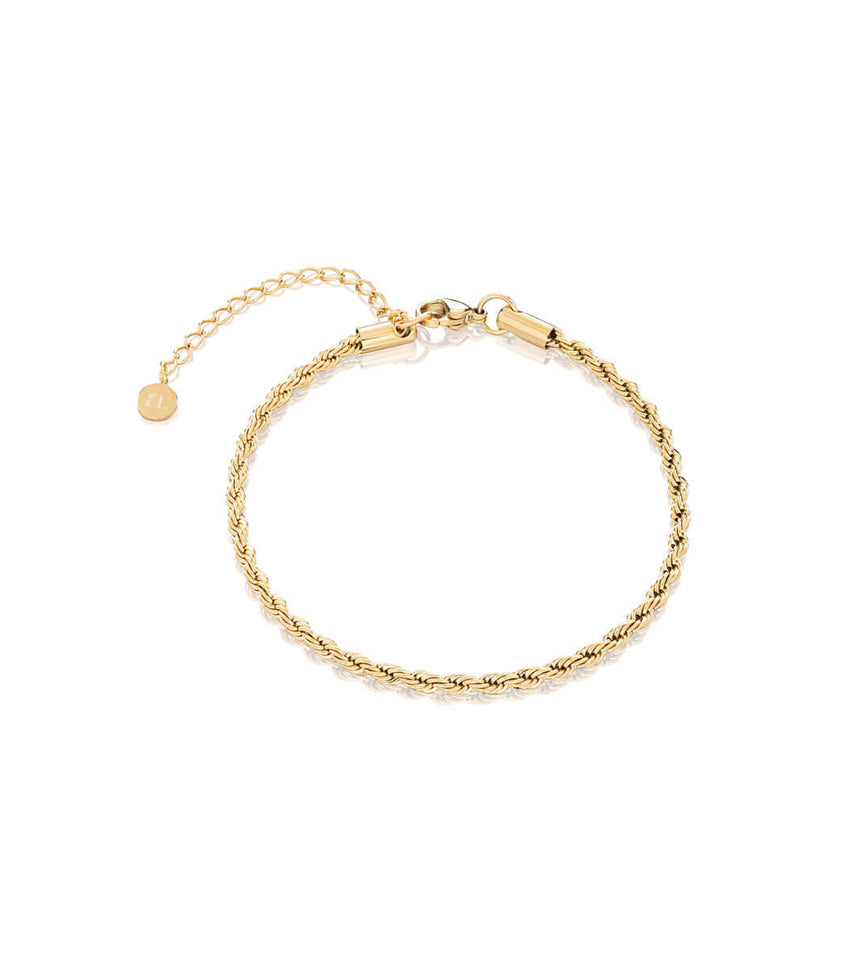 Small Rope Chain Bracelet (Gold)