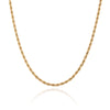 Small Rope Chain Necklace (Gold)