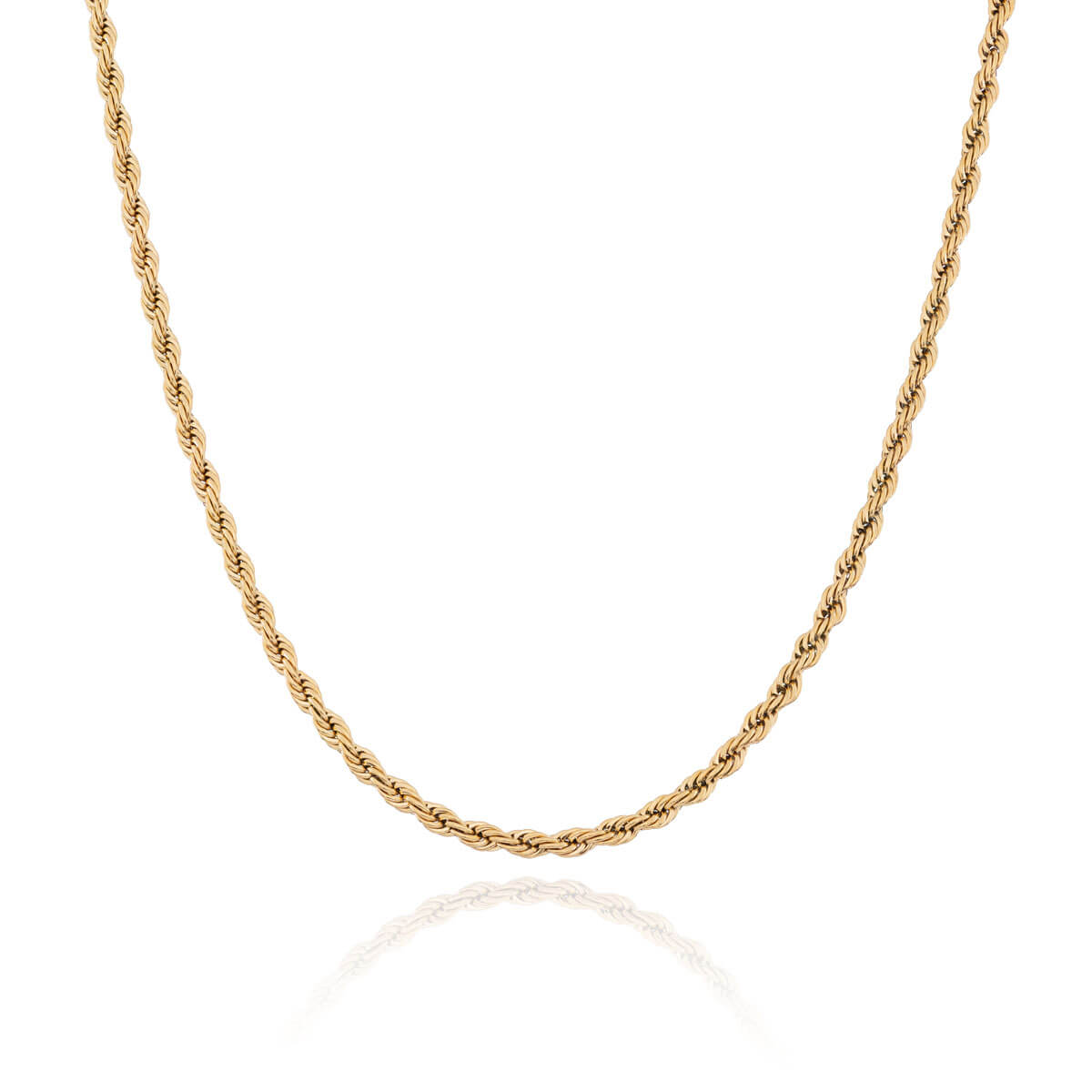 Small Rope Chain Small Rope Chain Necklace (Gold) – Abbott Lyon