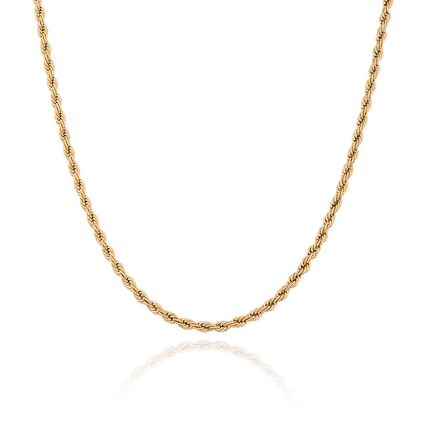 14k Yellow Gold 1.5mm Rope Chain Necklace, 16” to 24”, with Lobster Clasp,  for Women's, Unisex - Walmart.com