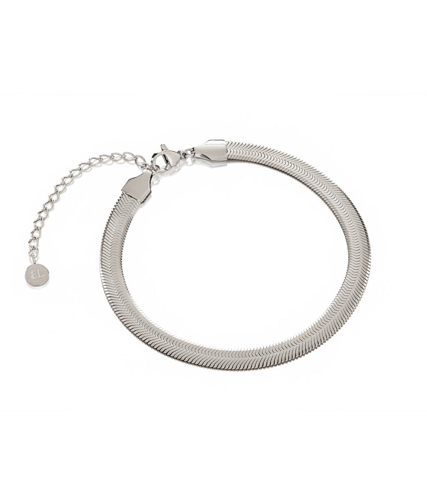 Snake Chain Bracelet (Silver)