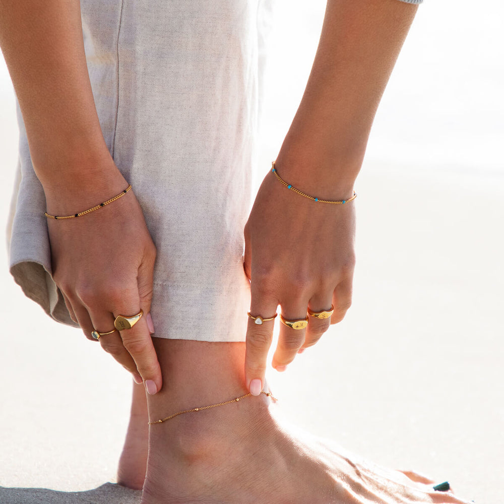 Sphere Chain Anklet (Gold) - Main Image