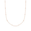 Sphere Chain Necklace 20 in (Rose Gold)