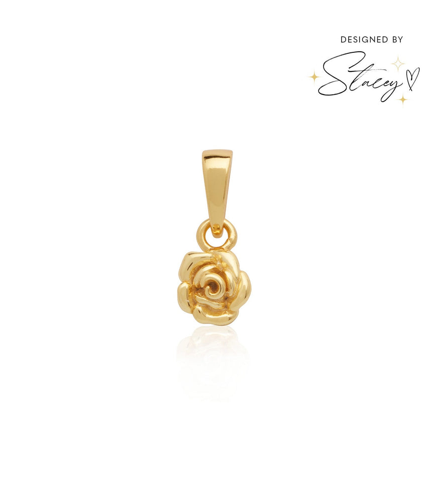 Stacey's Stories Rose Charm (Gold)