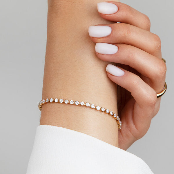 Tennis Bracelet (Gold)
